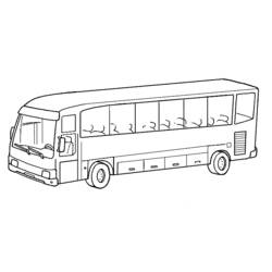 Dessin à colorier: Autobus / Autocar (Transport) #135314 - Coloriages à Imprimer Gratuits