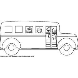 Dessin à colorier: Autobus / Autocar (Transport) #135321 - Coloriages à Imprimer Gratuits