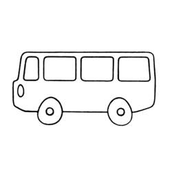 Dessin à colorier: Autobus / Autocar (Transport) #135322 - Coloriages à Imprimer Gratuits