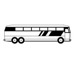 Dessin à colorier: Autobus / Autocar (Transport) #135327 - Coloriages à Imprimer Gratuits