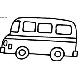 Dessin à colorier: Autobus / Autocar (Transport) #135336 - Coloriages à Imprimer Gratuits