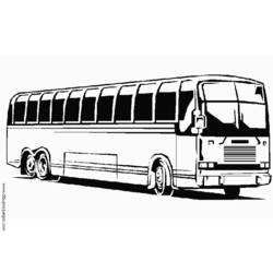 Dessin à colorier: Autobus / Autocar (Transport) #135343 - Coloriages à Imprimer Gratuits
