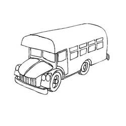 Dessin à colorier: Autobus / Autocar (Transport) #135348 - Coloriages à Imprimer Gratuits