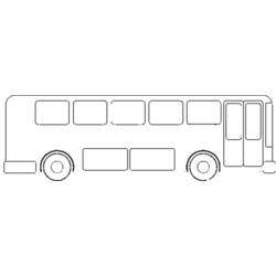 Dessin à colorier: Autobus / Autocar (Transport) #135354 - Coloriages à Imprimer Gratuits