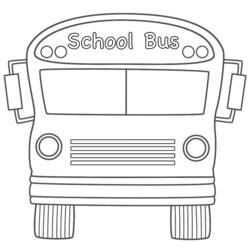 Dessin à colorier: Autobus / Autocar (Transport) #135360 - Coloriages à Imprimer Gratuits