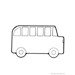 Dessin à colorier: Autobus / Autocar (Transport) #135362 - Coloriages à Imprimer Gratuits