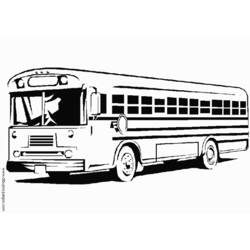 Dessin à colorier: Autobus / Autocar (Transport) #135375 - Coloriages à Imprimer Gratuits
