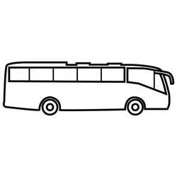 Dessin à colorier: Autobus / Autocar (Transport) #135427 - Coloriages à Imprimer Gratuits