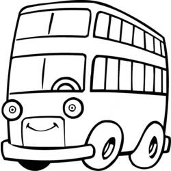 Dessin à colorier: Autobus / Autocar (Transport) #135430 - Coloriages à Imprimer Gratuits