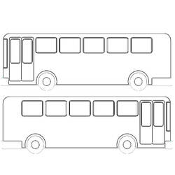 Dessin à colorier: Autobus / Autocar (Transport) #135451 - Coloriages à Imprimer Gratuits