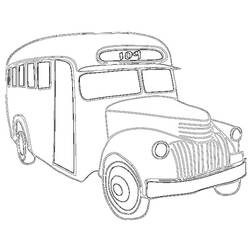 Dessin à colorier: Autobus / Autocar (Transport) #135460 - Coloriages à Imprimer Gratuits