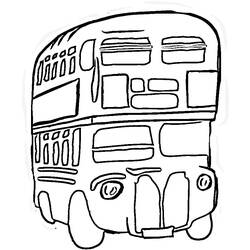 Dessin à colorier: Autobus / Autocar (Transport) #135494 - Coloriages à Imprimer Gratuits