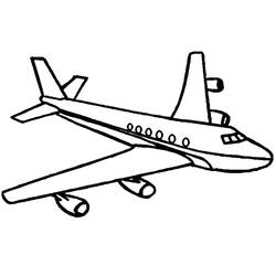 Dessin à colorier: Avion (Transport) #134781 - Coloriages à Imprimer Gratuits
