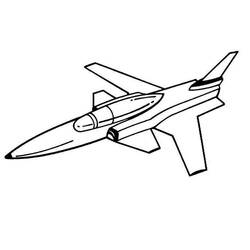 Dessin à colorier: Avion militaires (Transport) #141034 - Coloriages à Imprimer Gratuits