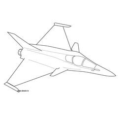 Dessin à colorier: Avion militaires (Transport) #141035 - Coloriages à Imprimer Gratuits