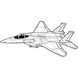 Dessin à colorier: Avion militaires (Transport) #141038 - Coloriages à Imprimer Gratuits
