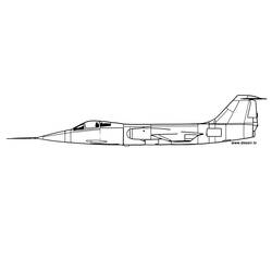 Dessin à colorier: Avion militaires (Transport) #141040 - Coloriages à Imprimer Gratuits