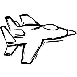 Dessin à colorier: Avion militaires (Transport) #141068 - Coloriages à Imprimer Gratuits