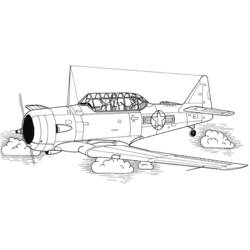 Dessin à colorier: Avion militaires (Transport) #141090 - Coloriages à Imprimer Gratuits