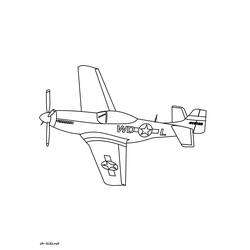 Dessin à colorier: Avion militaires (Transport) #141096 - Coloriages à Imprimer Gratuits