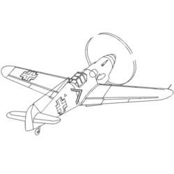 Dessin à colorier: Avion militaires (Transport) #141108 - Coloriages à Imprimer Gratuits