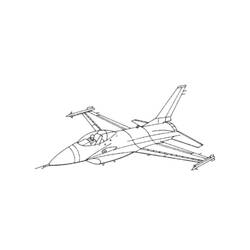 Dessin à colorier: Avion militaires (Transport) #141129 - Coloriages à Imprimer Gratuits