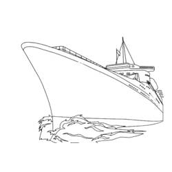 Dessin à colorier: Bateau / Navire (Transport) #137559 - Coloriages à Imprimer Gratuits
