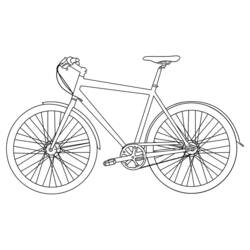 Dessin à colorier: Bicyclette / Vélo (Transport) #136939 - Coloriages à Imprimer Gratuits