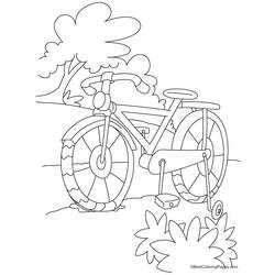 Dessin à colorier: Bicyclette / Vélo (Transport) #136940 - Coloriages à Imprimer Gratuits