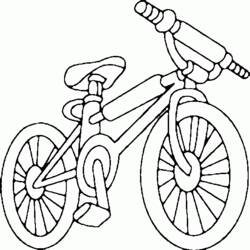 Dessin à colorier: Bicyclette / Vélo (Transport) #136941 - Coloriages à Imprimer Gratuits