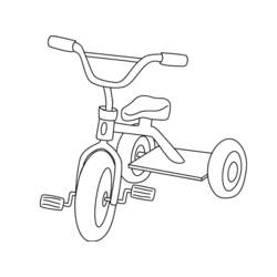 Dessin à colorier: Bicyclette / Vélo (Transport) #136943 - Coloriages à Imprimer Gratuits
