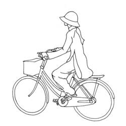 Dessin à colorier: Bicyclette / Vélo (Transport) #136945 - Coloriages à Imprimer Gratuits