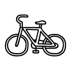 Dessin à colorier: Bicyclette / Vélo (Transport) #136953 - Coloriages à Imprimer Gratuits