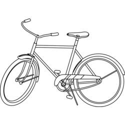 Dessin à colorier: Bicyclette / Vélo (Transport) #136976 - Coloriages à Imprimer Gratuits
