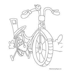 Dessin à colorier: Bicyclette / Vélo (Transport) #136983 - Coloriages à Imprimer Gratuits