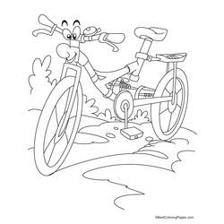 Dessin à colorier: Bicyclette / Vélo (Transport) #136985 - Coloriages à Imprimer Gratuits