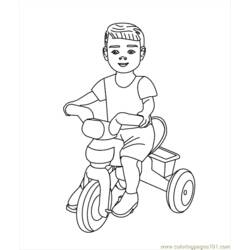 Dessin à colorier: Bicyclette / Vélo (Transport) #136990 - Coloriages à Imprimer Gratuits
