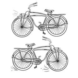 Dessin à colorier: Bicyclette / Vélo (Transport) #136991 - Coloriages à Imprimer Gratuits