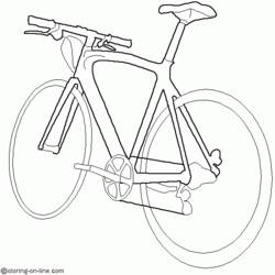 Dessin à colorier: Bicyclette / Vélo (Transport) #136999 - Coloriages à Imprimer Gratuits