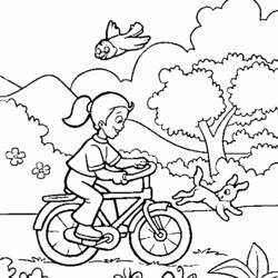 Dessin à colorier: Bicyclette / Vélo (Transport) #137010 - Coloriages à Imprimer Gratuits