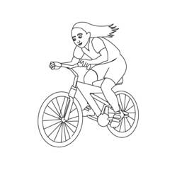 Dessin à colorier: Bicyclette / Vélo (Transport) #137032 - Coloriages à Imprimer Gratuits