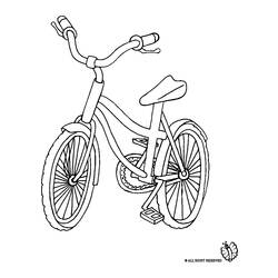 Dessin à colorier: Bicyclette / Vélo (Transport) #137057 - Coloriages à Imprimer Gratuits