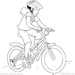 Dessin à colorier: Bicyclette / Vélo (Transport) #137096 - Coloriages à Imprimer Gratuits