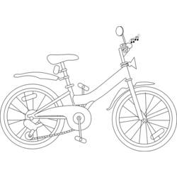 Dessin à colorier: Bicyclette / Vélo (Transport) #137139 - Coloriages à Imprimer Gratuits