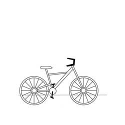 Dessin à colorier: Bicyclette / Vélo (Transport) #137150 - Coloriages à Imprimer Gratuits