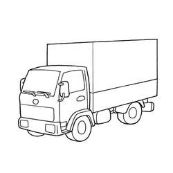 Dessin à colorier: Camion (Transport) #135538 - Coloriages à Imprimer Gratuits