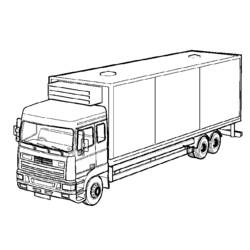 Dessin à colorier: Camion (Transport) #135635 - Coloriages à Imprimer Gratuits