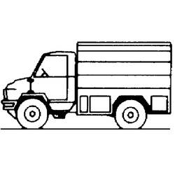 Dessin à colorier: Camionnette (Transport) #145101 - Coloriages à Imprimer Gratuits