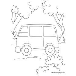Dessin à colorier: Camionnette (Transport) #145108 - Coloriages à Imprimer Gratuits
