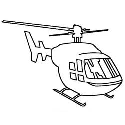Dessin à colorier: Helicoptère (Transport) #136042 - Coloriages à Imprimer Gratuits